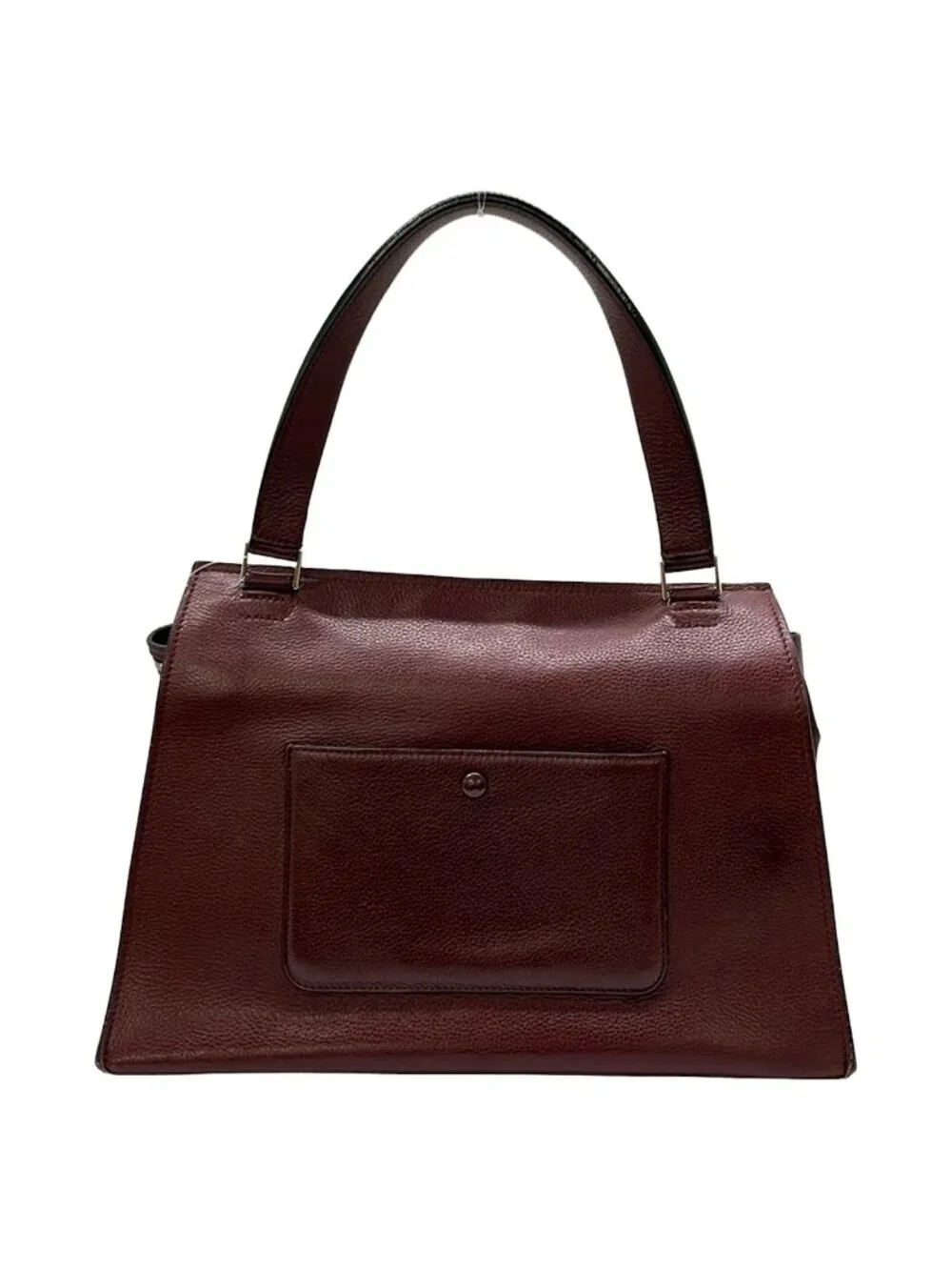 Celine Handbag Edge Medium Bordeaux Leather
